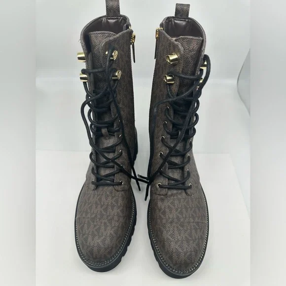 Michael Kors Bryce Combat Boots Women’s Size 8 - Like New, Blockbuster Price! - Picture 3 of 10